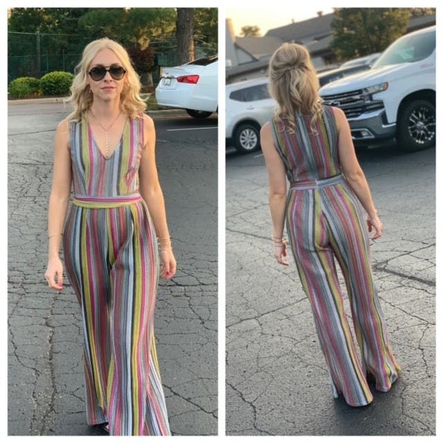 Belted Jumpsuit High Rise Wide Leg, 4474543 | Eloquii