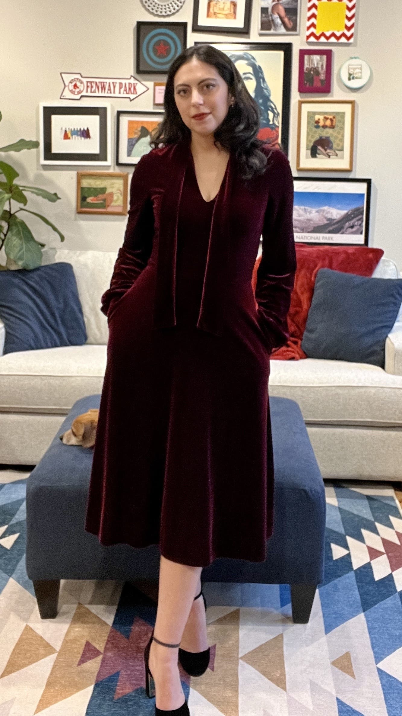 cinch wasit long sleeve midi dress Snap & Slay Beauty- Cinched Waist Midi Dress (New!) (3 colors!)