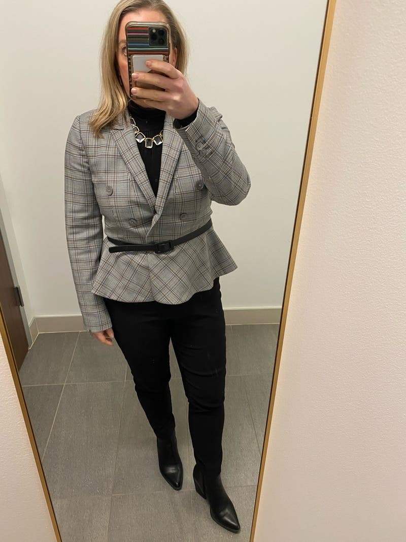 Plaid Peplum Jacket by Rebecca Taylor NYC | Rent the Runway