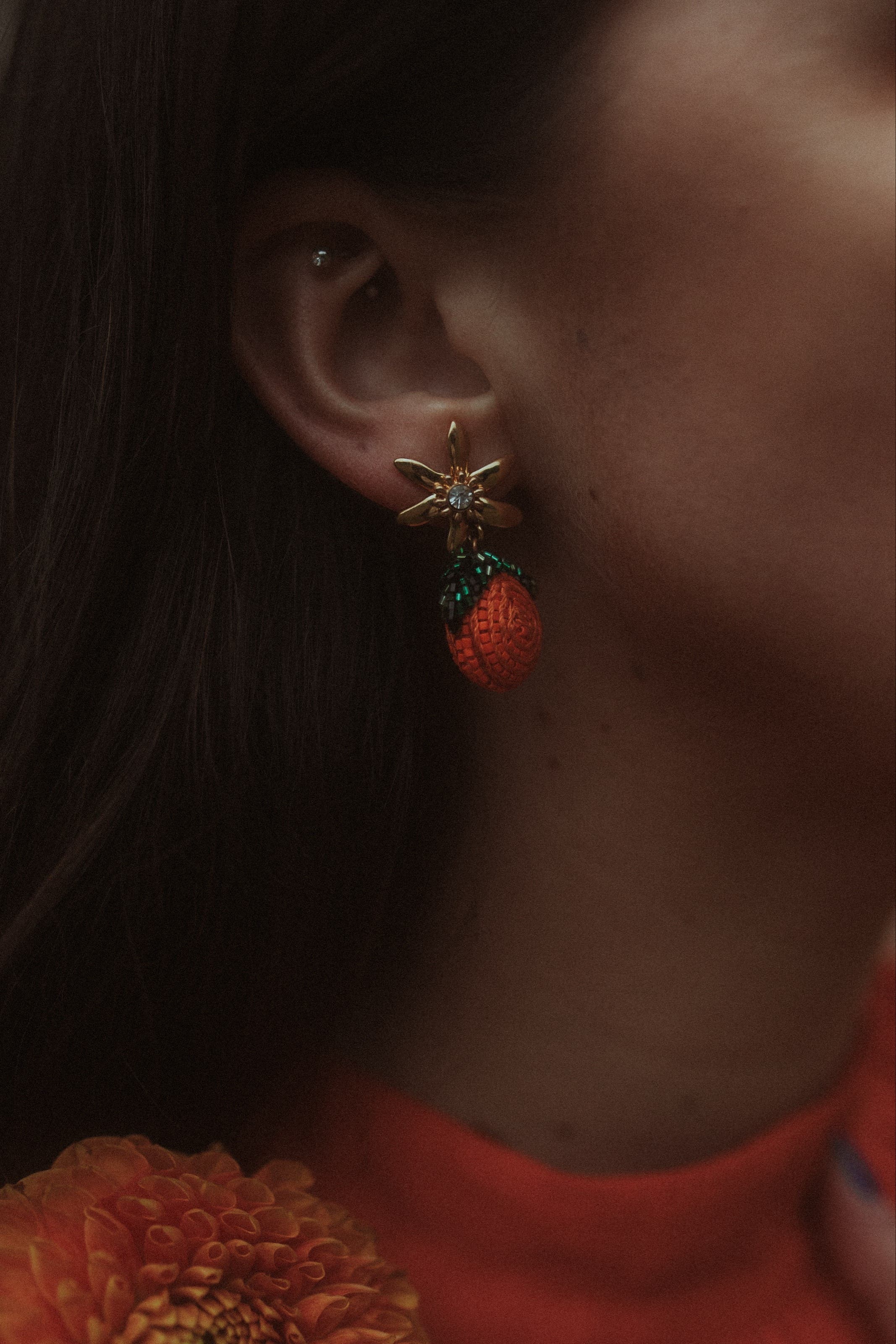 Positano Orange Earrings by Mignonne Gavigan | Rent the Runway