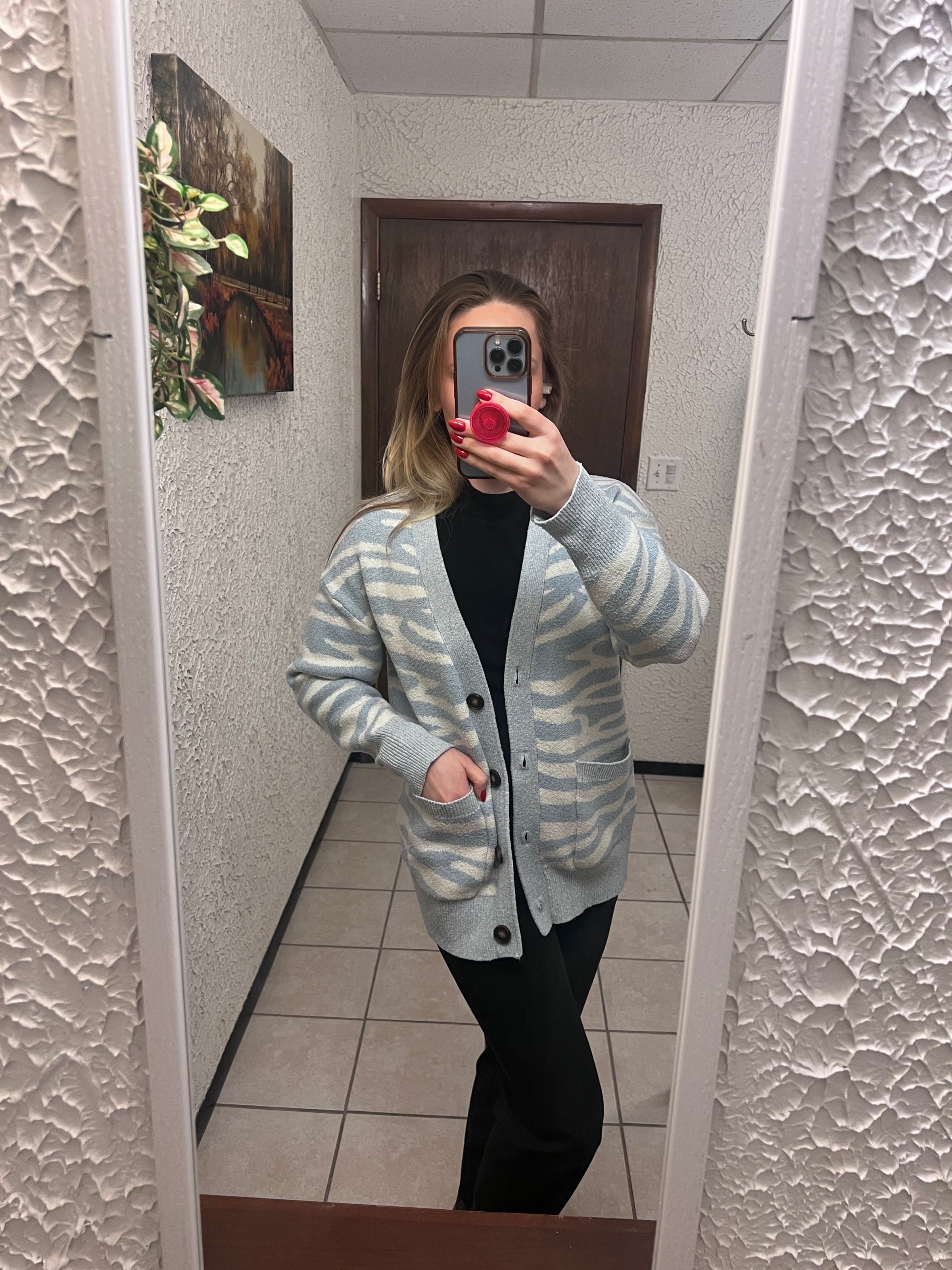 Zebra Stripe Cardigan by VOX LUX | Rent the Runway