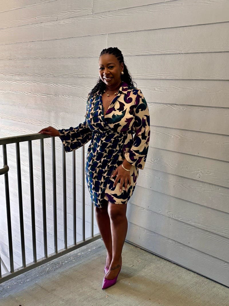 Wrap Mini Dress by Donna Morgan | Rent the Runway