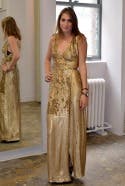 diane von furstenberg gold sequin dress Pauletta Sequin Dress by Diane von Furstenberg for Rent