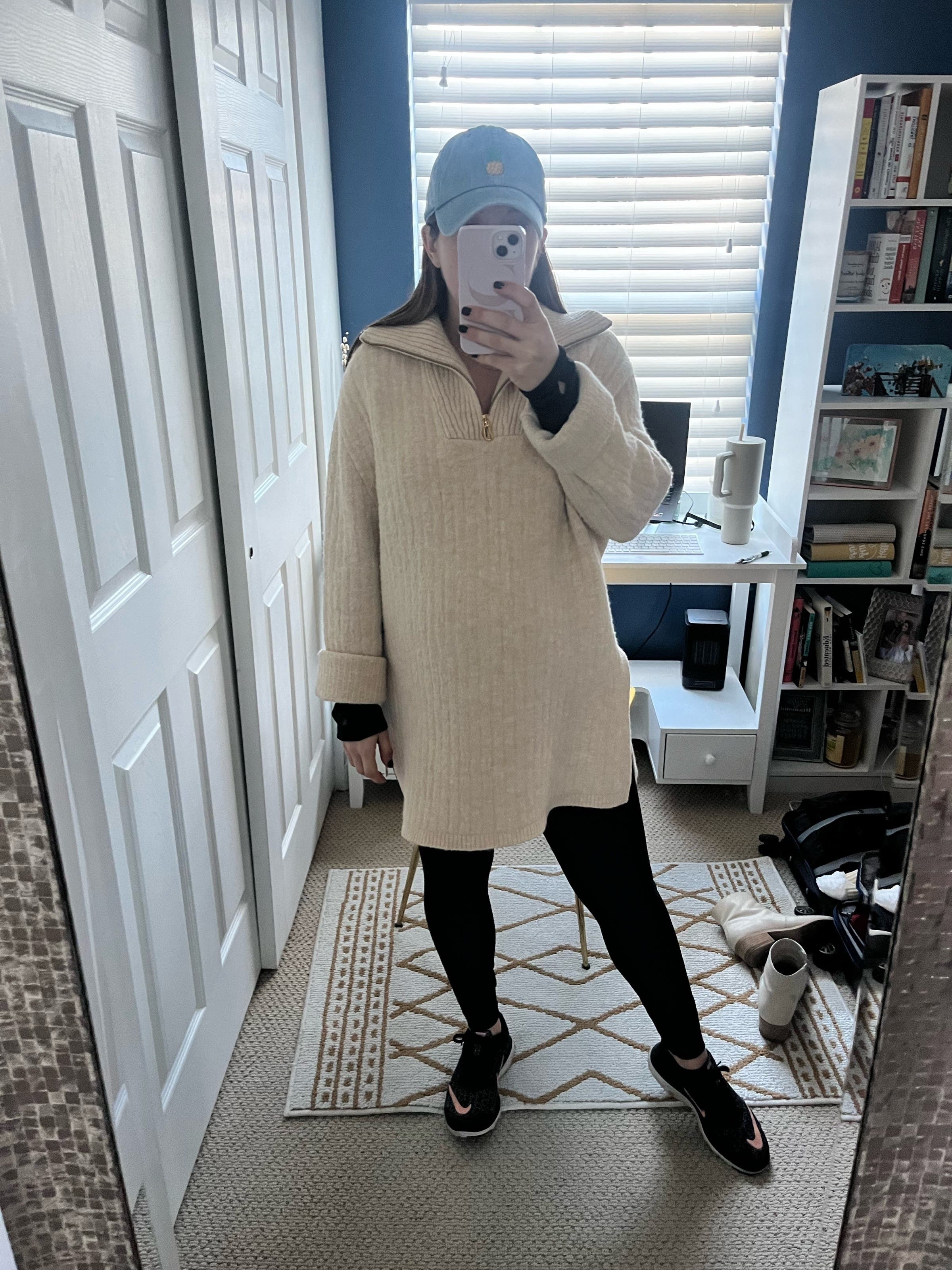 Zitah Half Zip Sweater by Nanushka | Rent the Runway