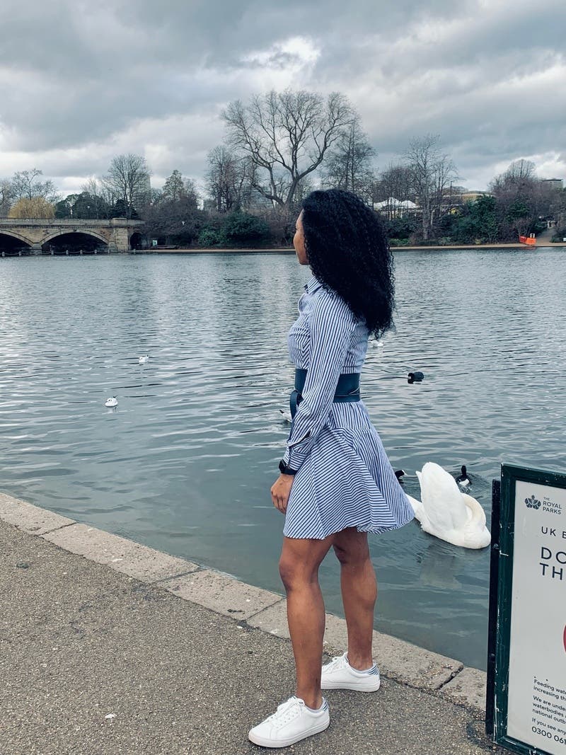 Blue Striped Shirtdress by Derek Lam 10 Crosby x RTR | Rent the Runway