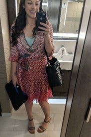diane von furstenberg pink nieves wrap dress Diane Von Furstenberg Pink Silk Jersey & Chiffon Floral Print Nieves Wrap  Dress L Diane Von Furstenberg