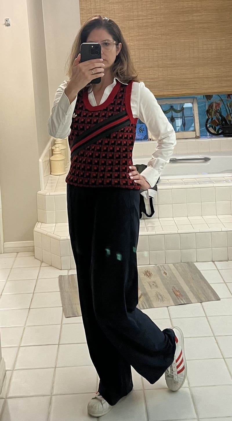 Plaid Knit Vest by adidas by WALES BONNER | Rent the Runway