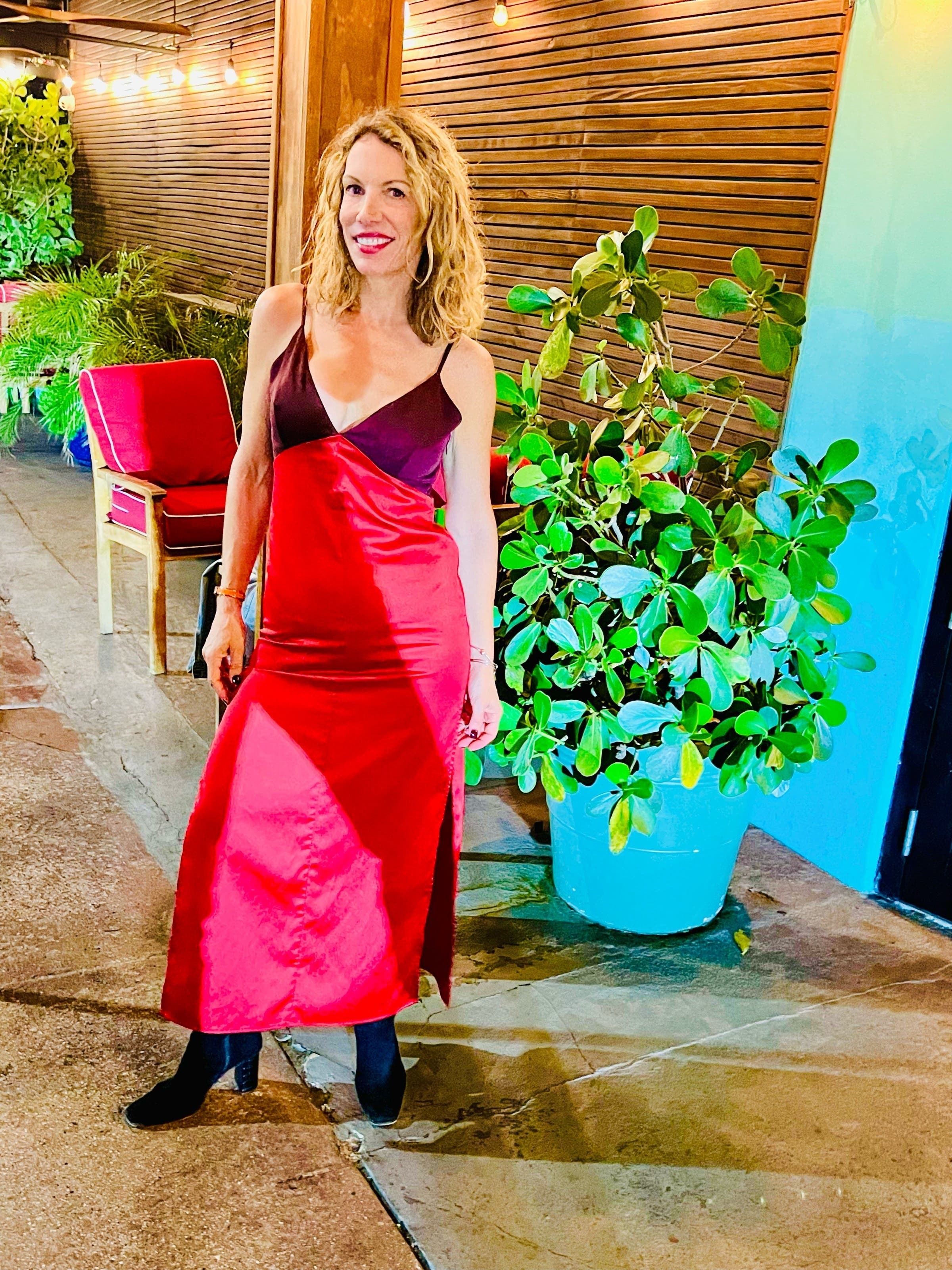 Two Tone Slip Dress by Marina Moscone x RTR | Rent the Runway Two Tone Slip Dress by Marina Moscone x RTR | Rent the Runway