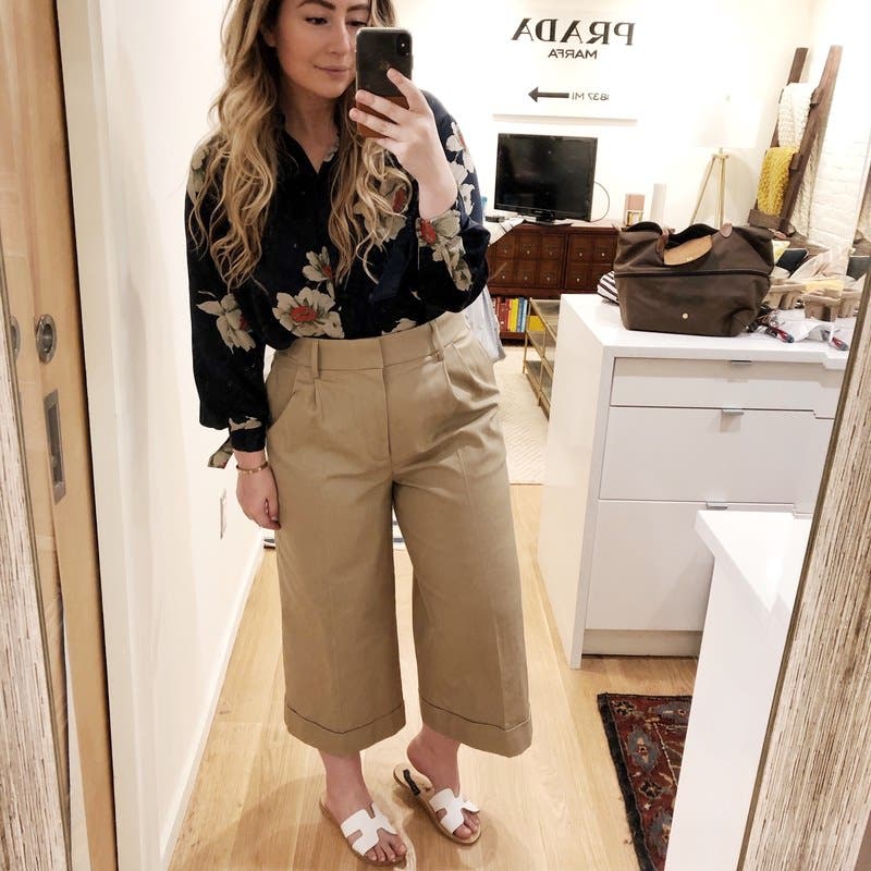Gardenia Floral Tie Sleeve Blouse by VINCE. | Rent the Runway
