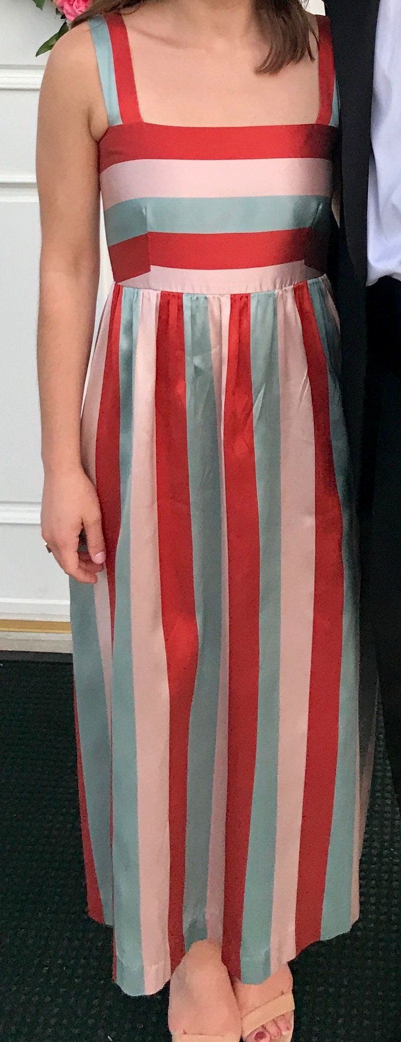 Multi Striped Midi Dress by RED Valentino | Rent the Runway
