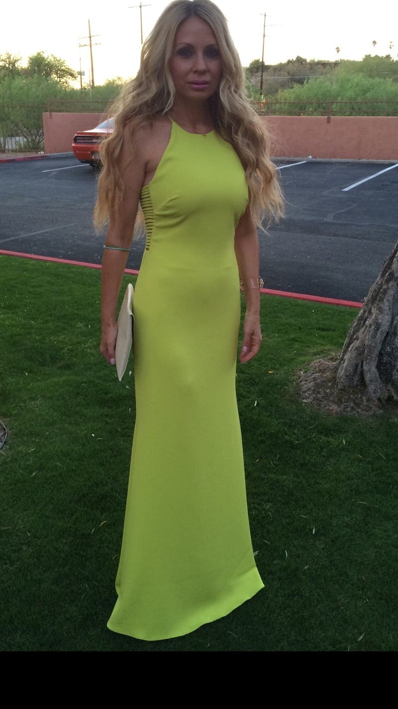 green emerald velvet dress Key Lime Kiss