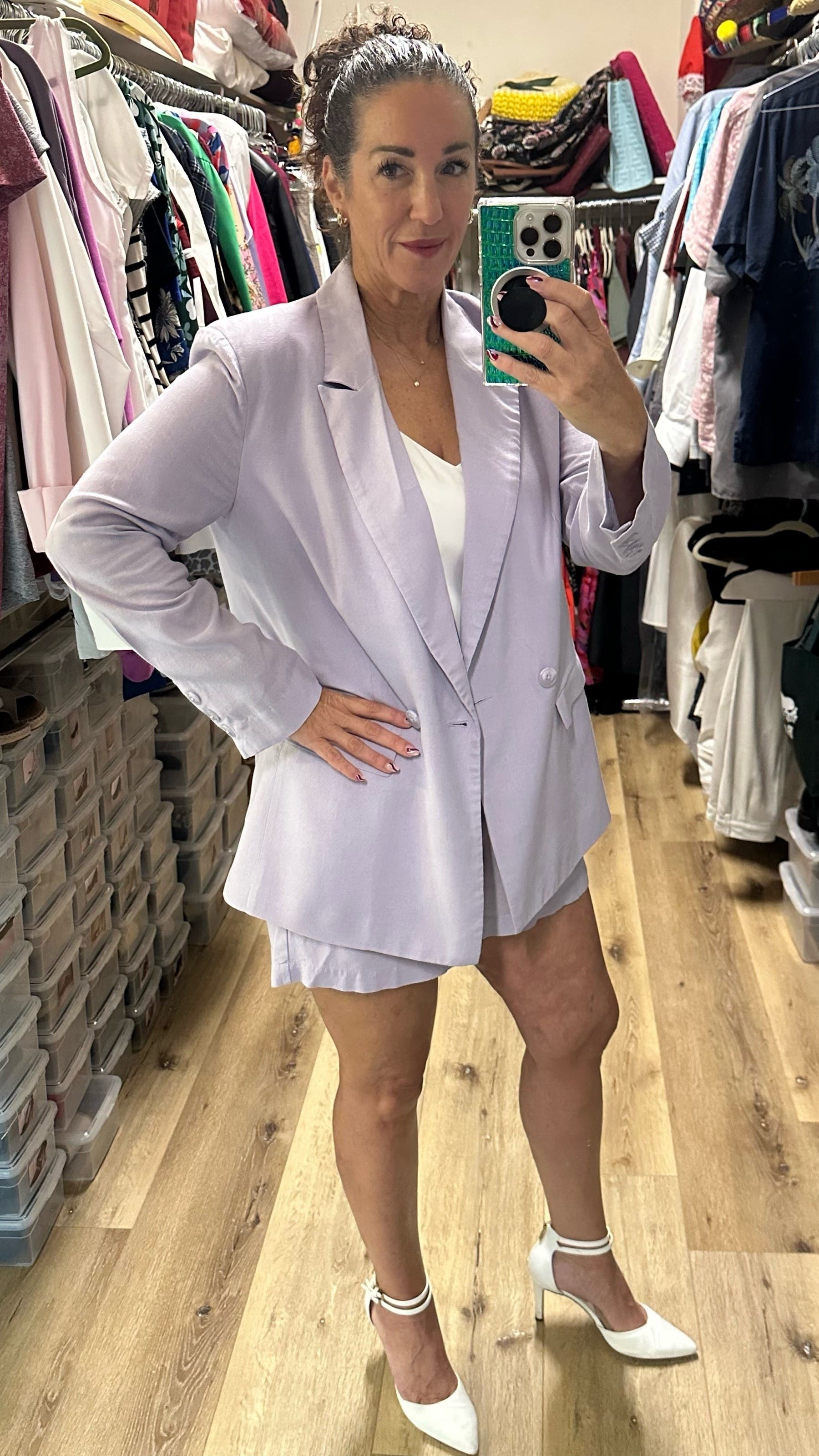 Lilac Linen Blazer by Thakoon x RTR | Rent the Runway