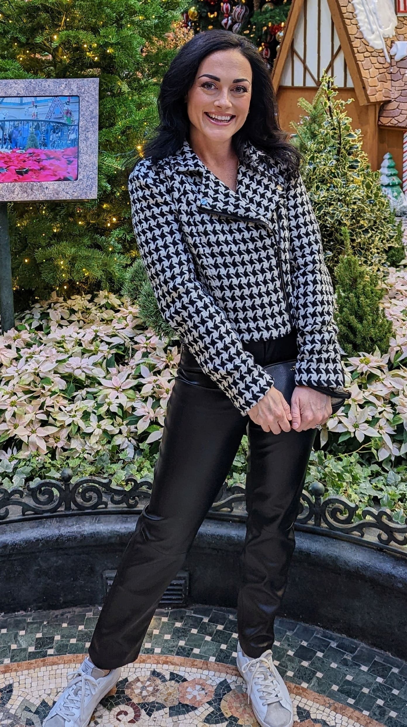 Houndstooth Moto Jacket by Louna | Rent the Runway