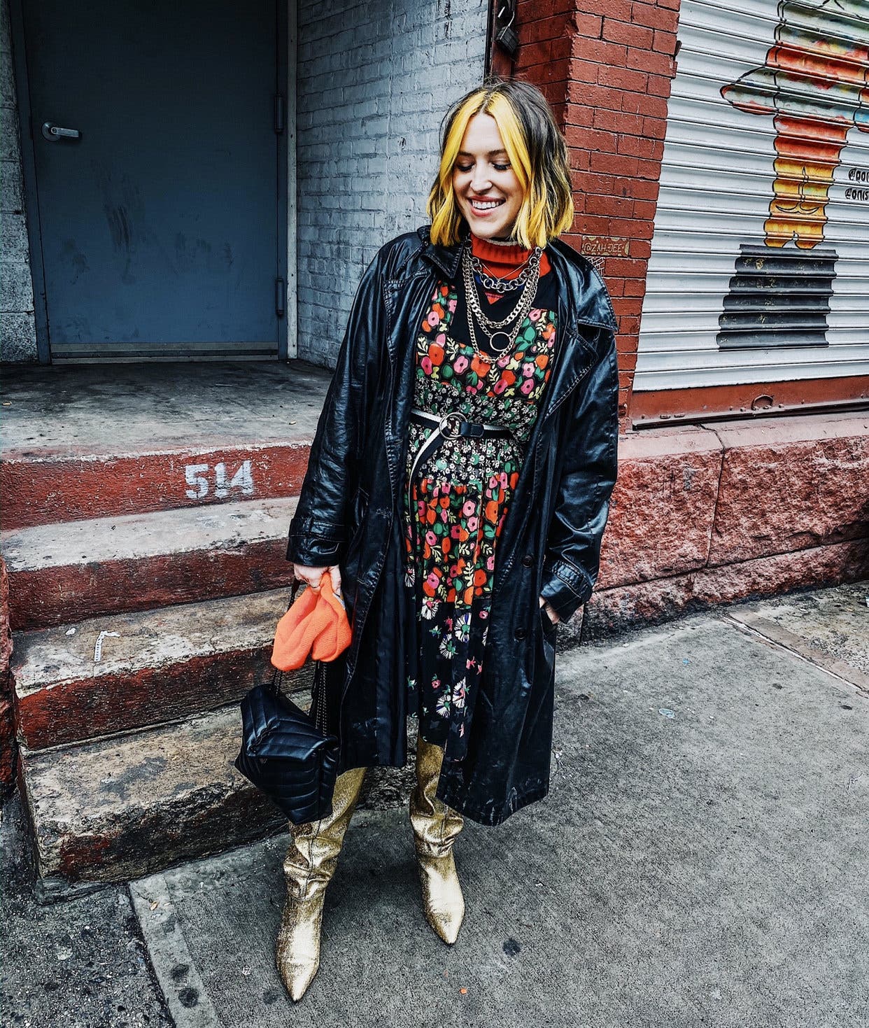 Pop Petunia Mixed Print Dress by Anna Sui | Rent the Runway