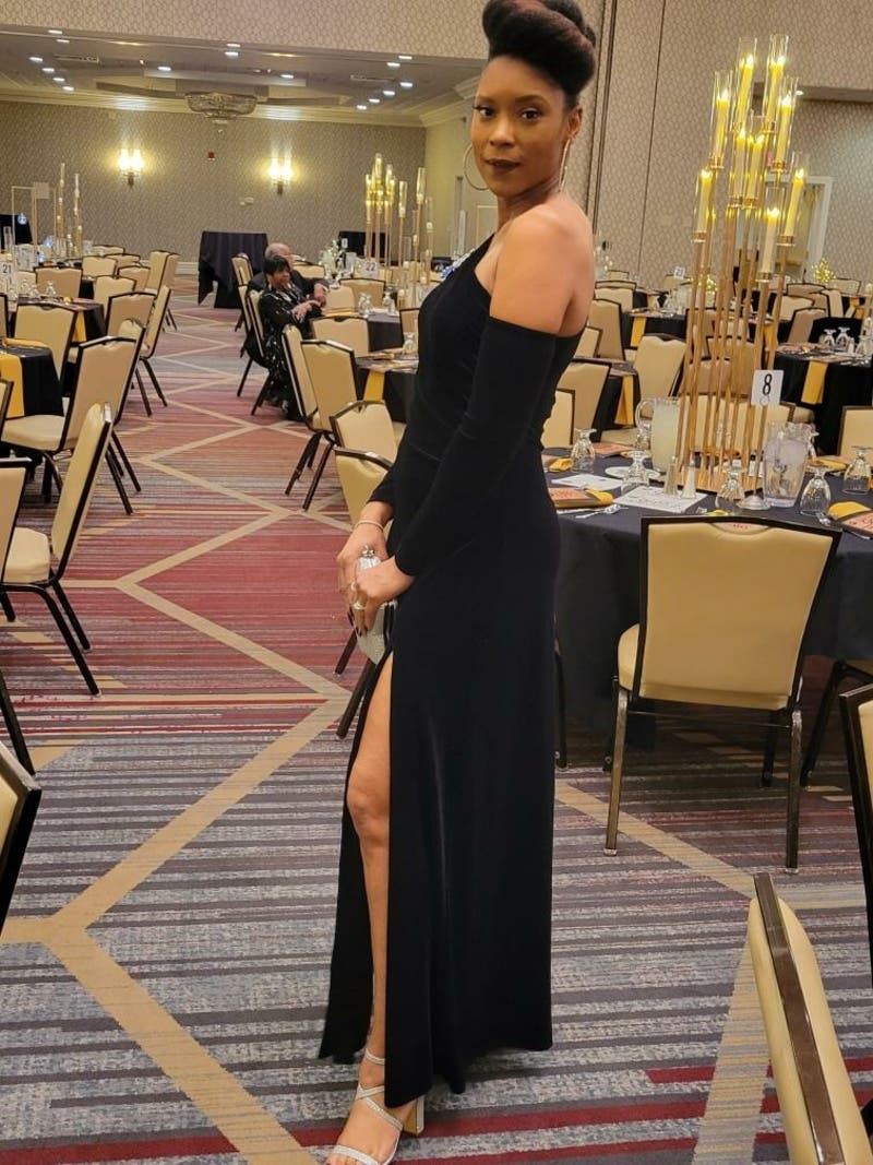 【Donna Karan New York】Hardware-Trim One-Shoulder Gown Donna Karan New York Women's Hardware-Trim One-Shoulder Gown