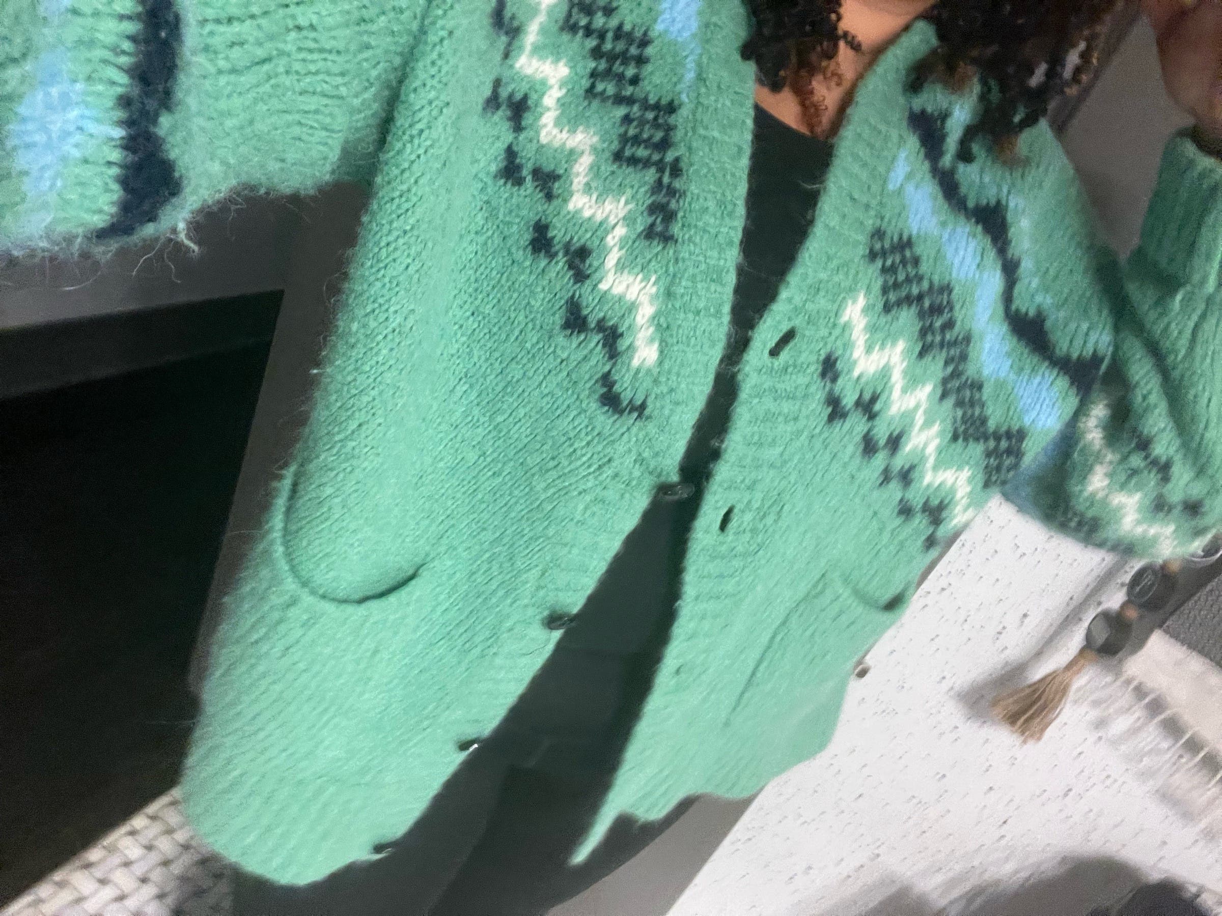 Green Bette Fair Isle Cardigan by Derek Lam 10 Crosby | Rent the