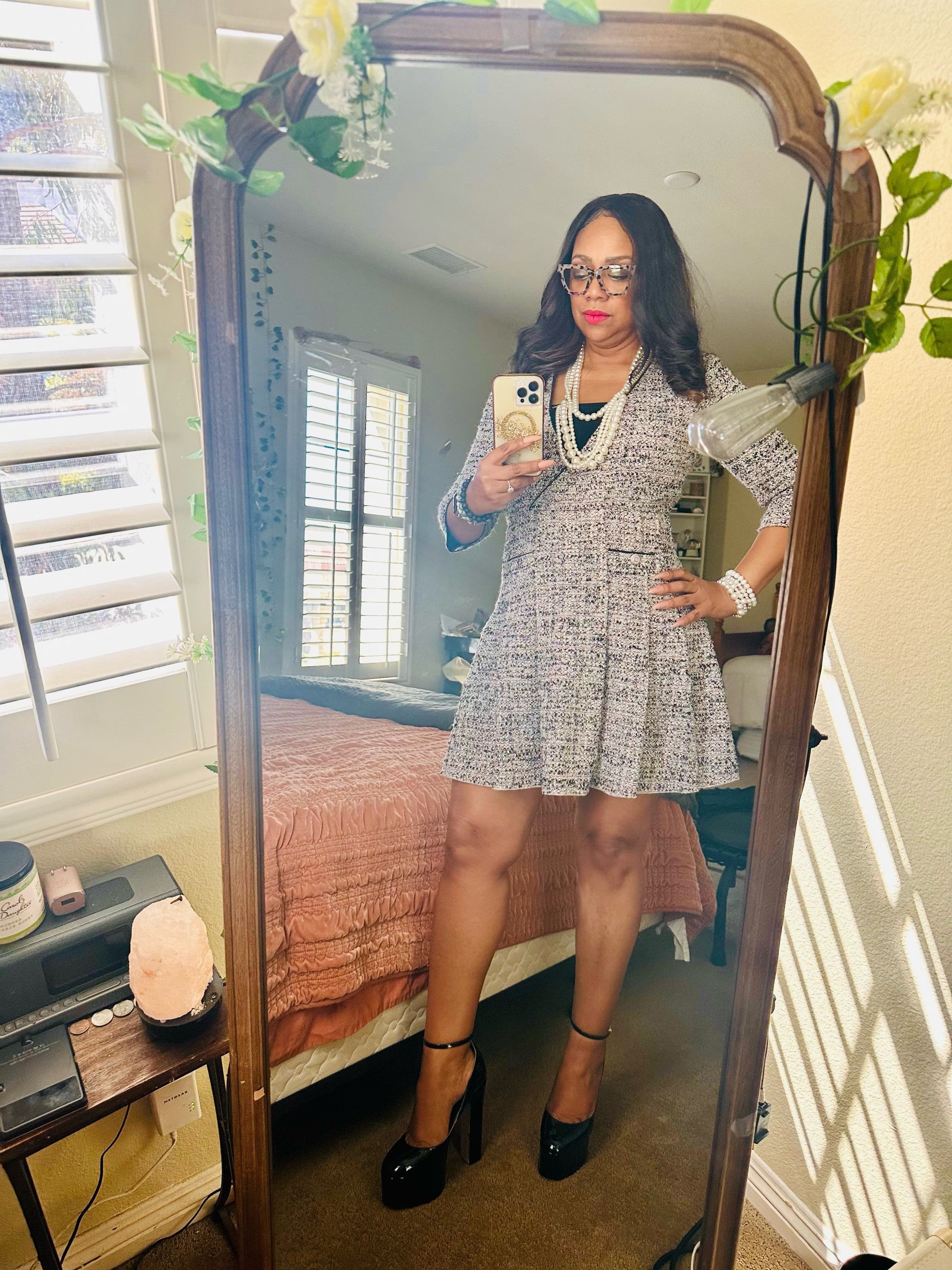 Tweed Mini Dress by Maje | Rent the Runway