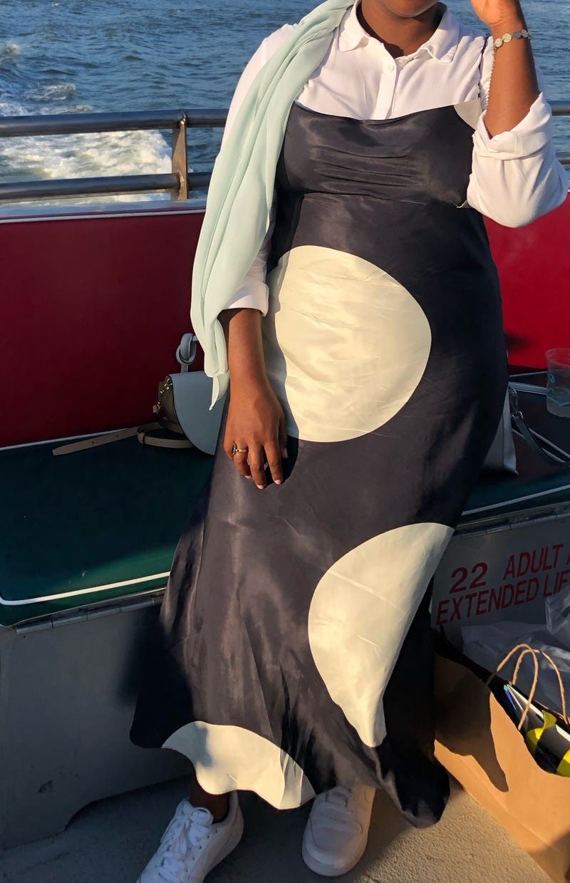 green midi dress sleeves Flourishing Meadow Midi Dress– Teuta Matoshi