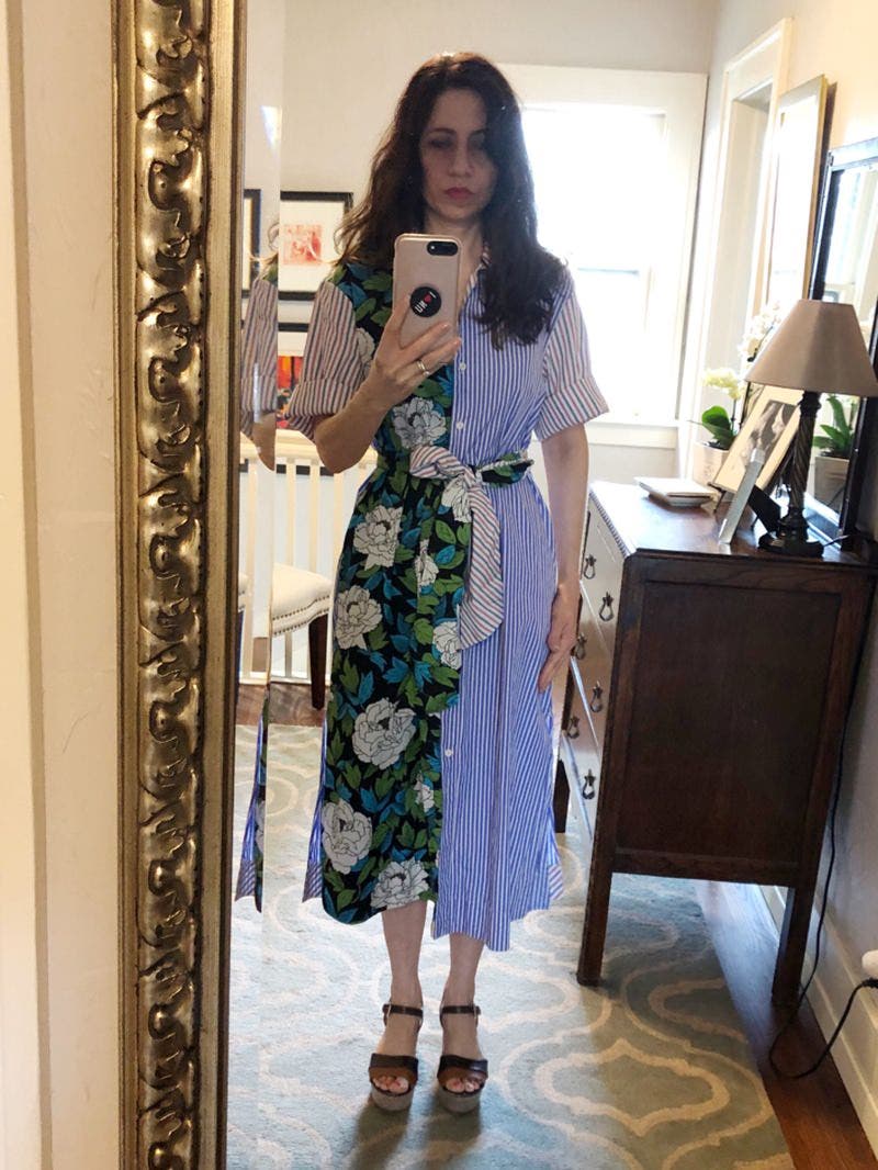 Mixed Print Shirtdress by Diane von Furstenberg | Rent the