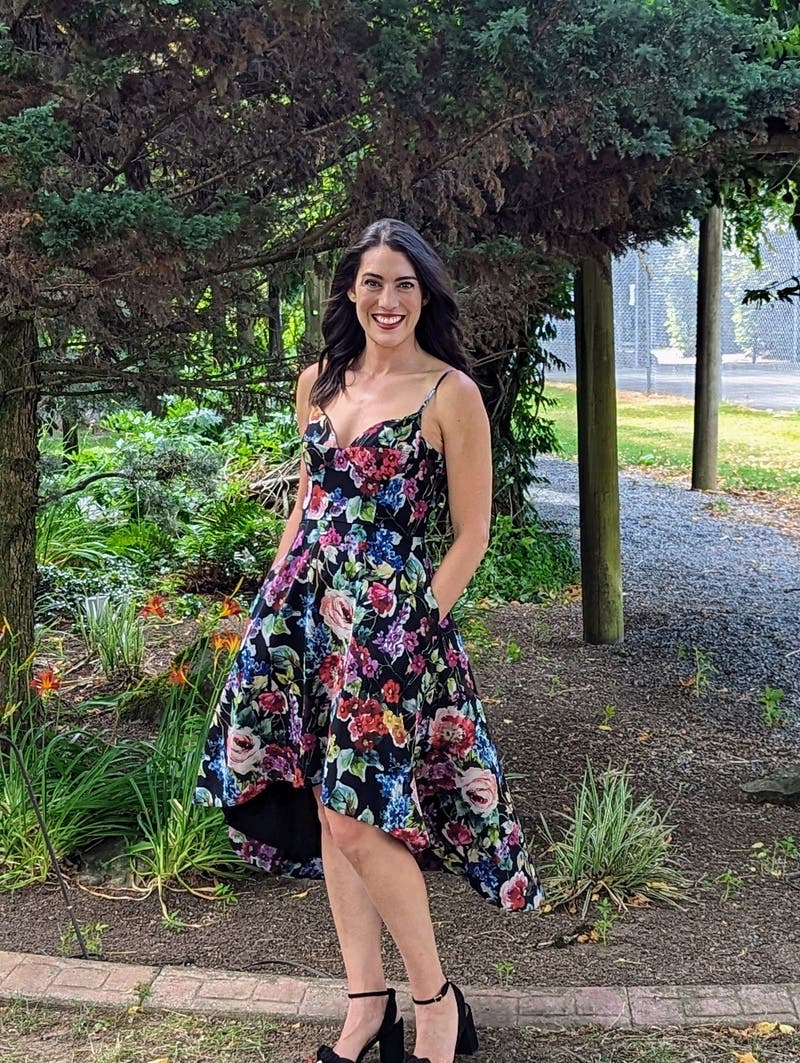 Multi Floral High Low Dress by Aidan AIDAN MATTOX | Rent the
