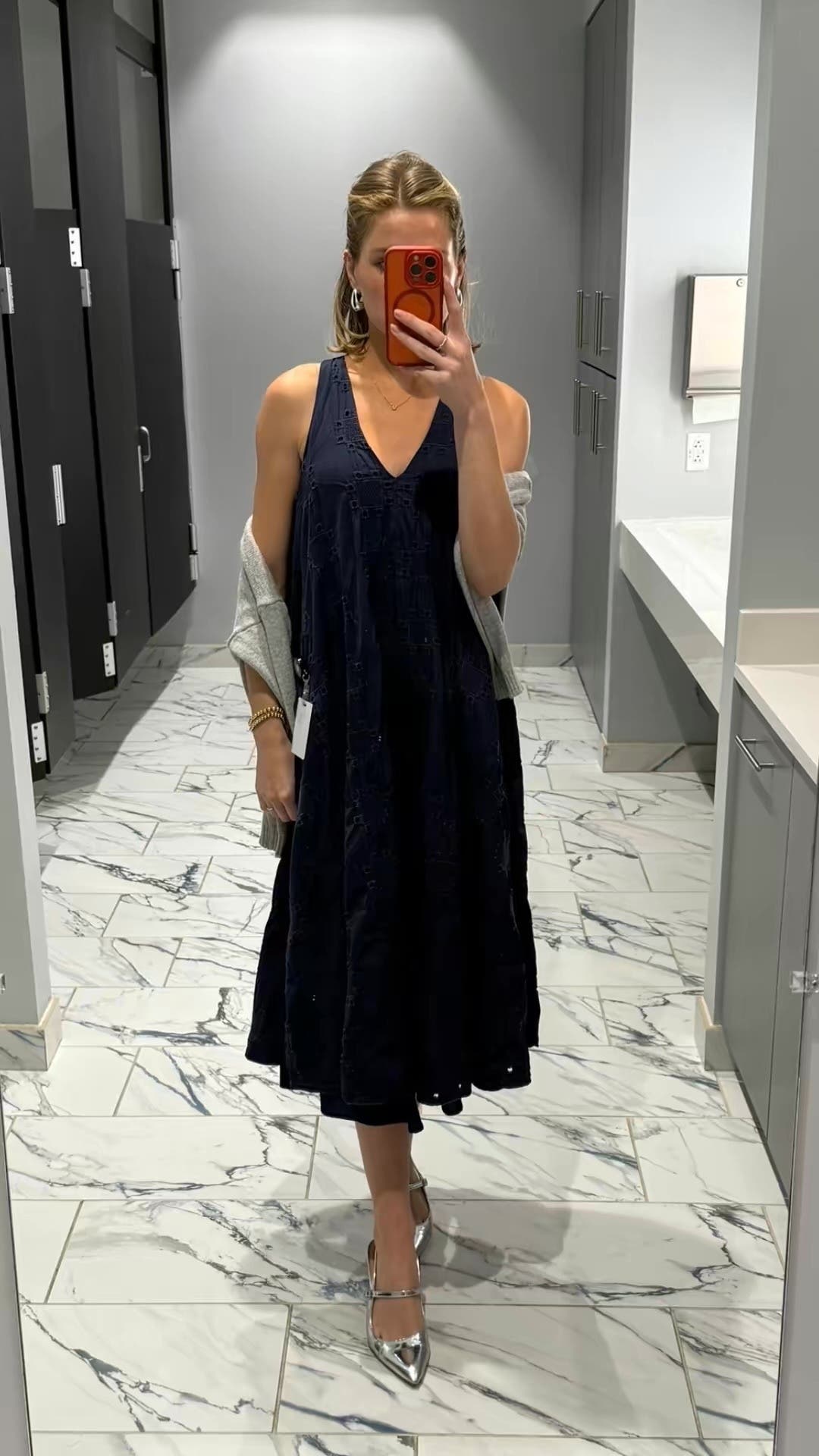 Navy Eyelet Shift Dress by Thakoon x RTR | Rent the Runway