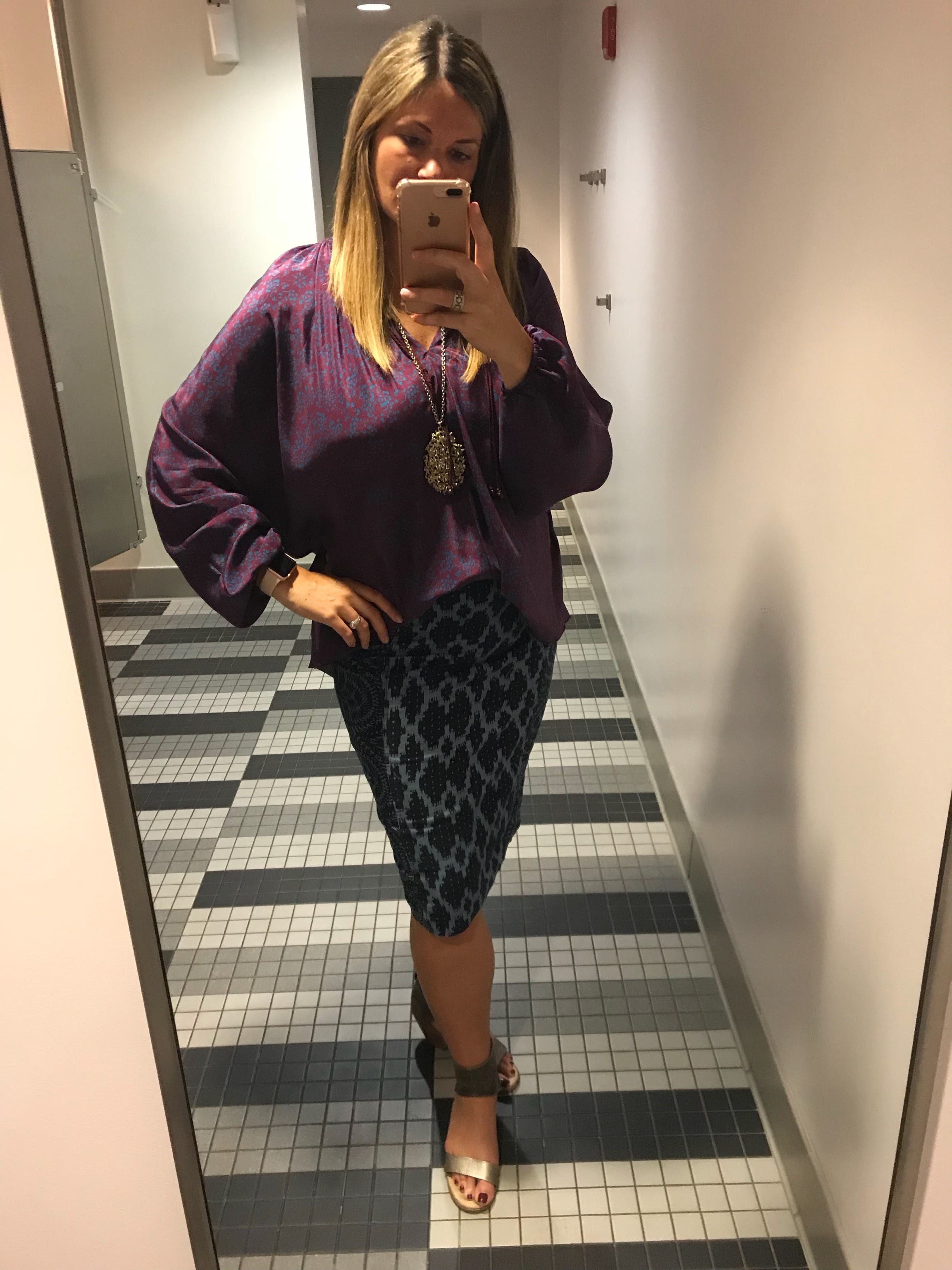 Purple And Blue Chance Top by Elizabeth and James | Rent the