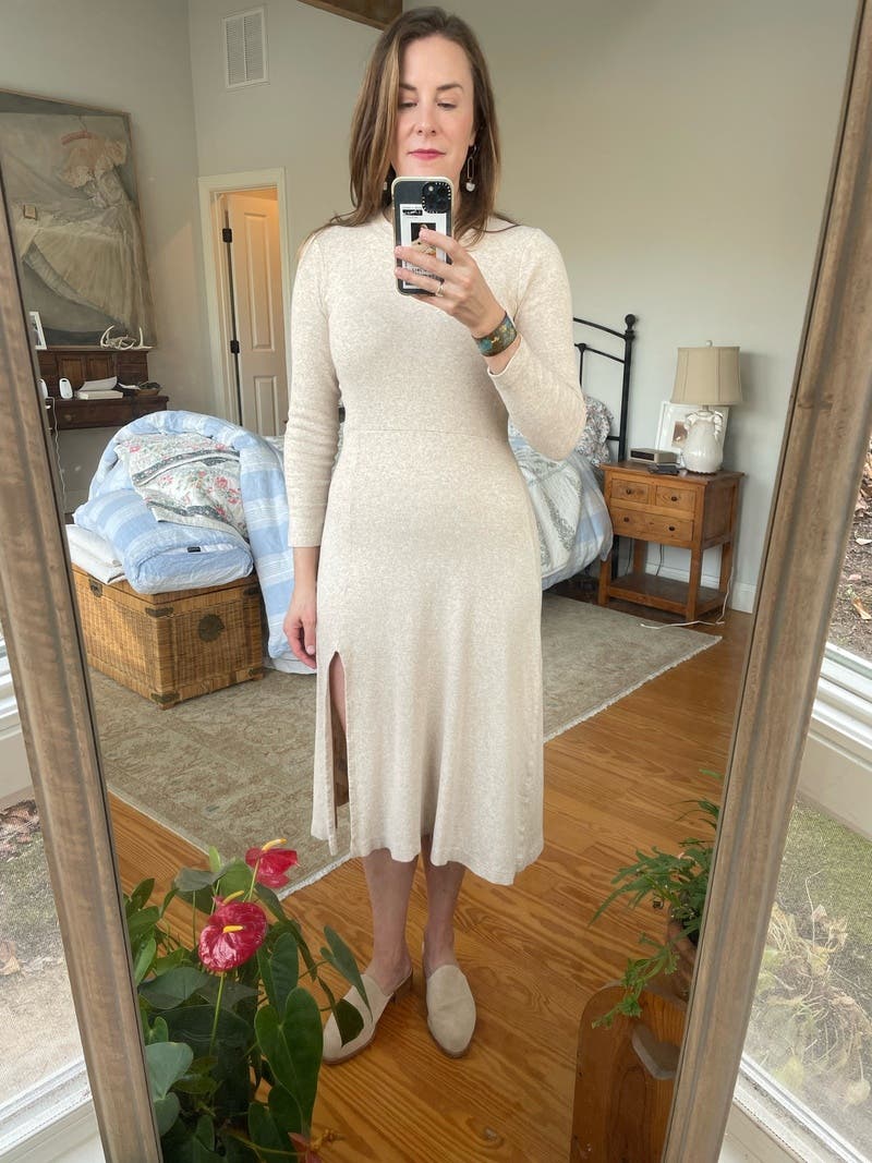 ワンピース Arm Cover set Change Rib Knit Dress Oatmeal Rib Knit Dress by Club Monaco | Rent the Runway