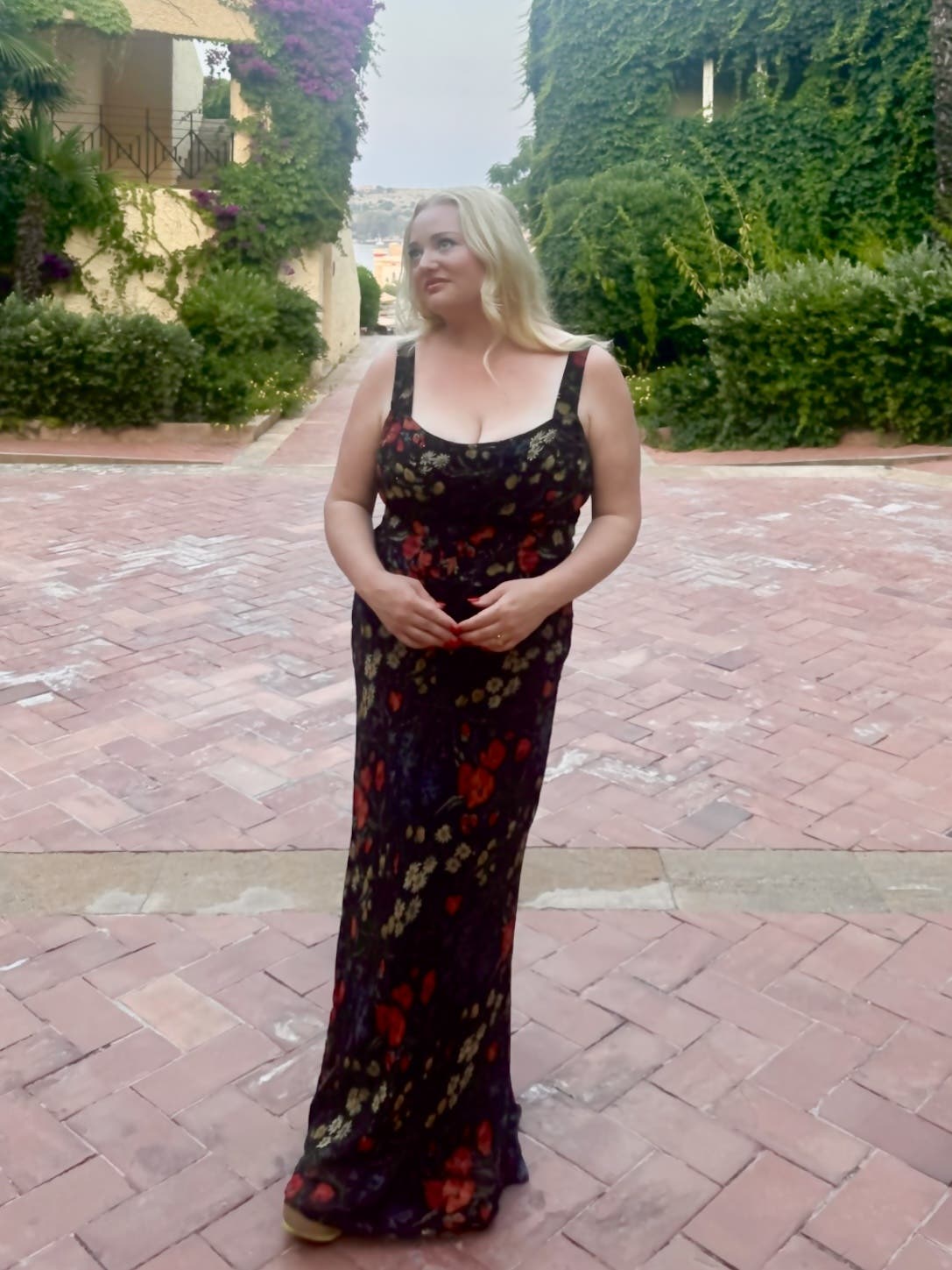 Floral Corset Chiffon Maxi Dress by Polo Ralph Lauren | Rent