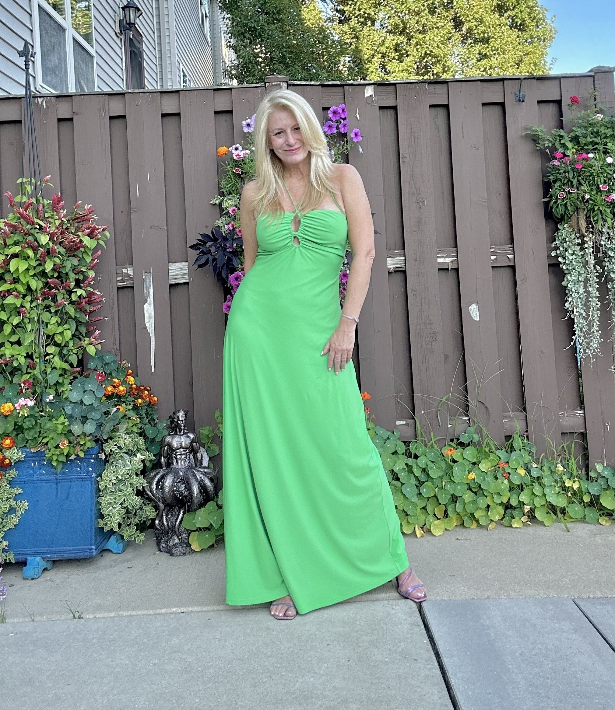 Green Halter Neck Dress by One33 Social | Rent the Runway