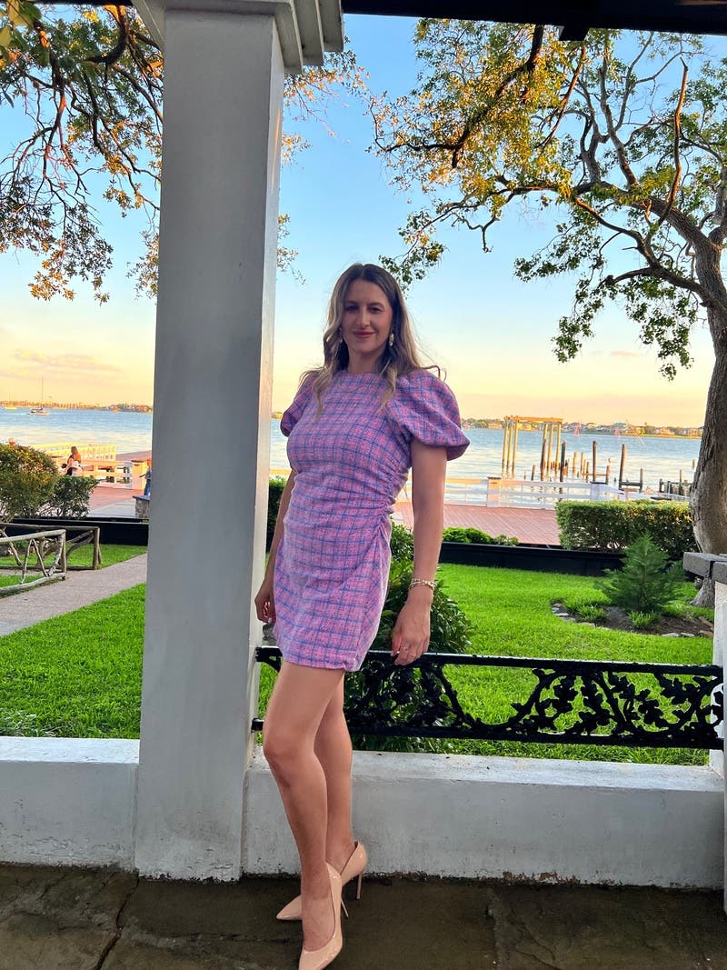 Check Suiting Mini Dress by GANNI | Rent the Runway