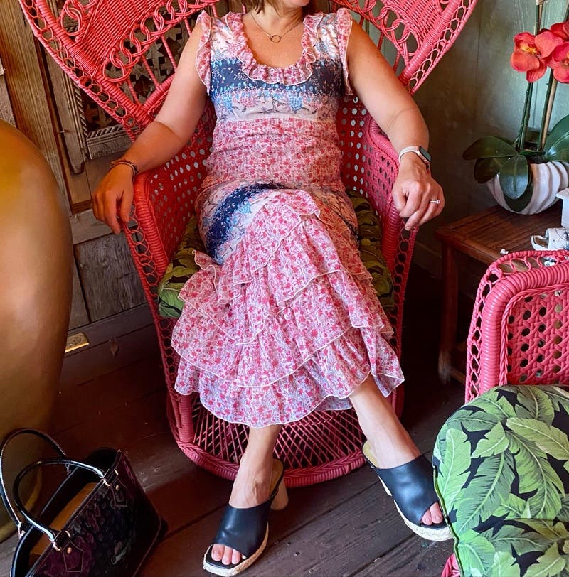 Paisley Garden Border Dress by Anna Sui | Rent the Runway