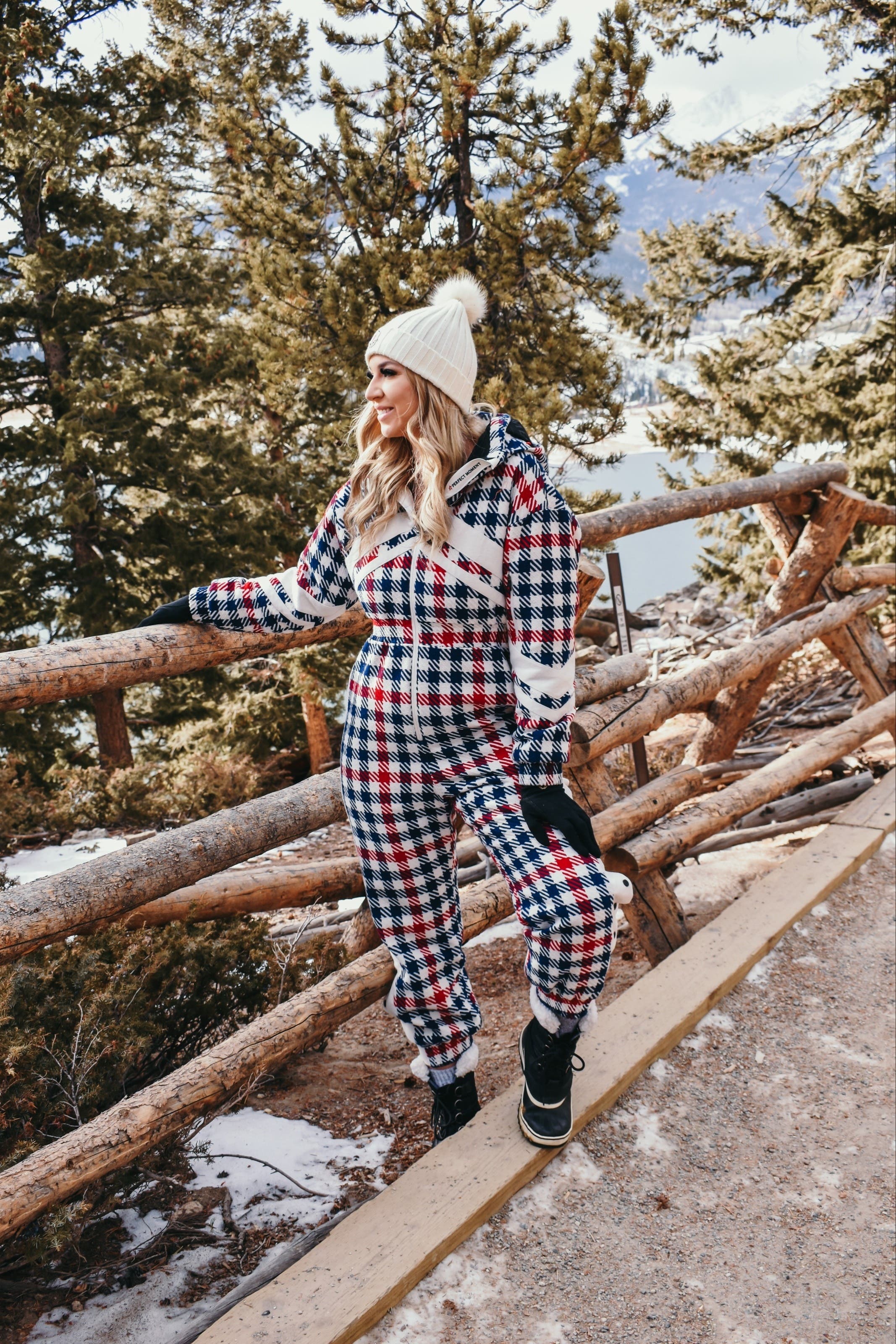 PERFECT MOMENT スキーウェアS Star Gingham Ski Suit by Perfect Moment | Rent the Runway
