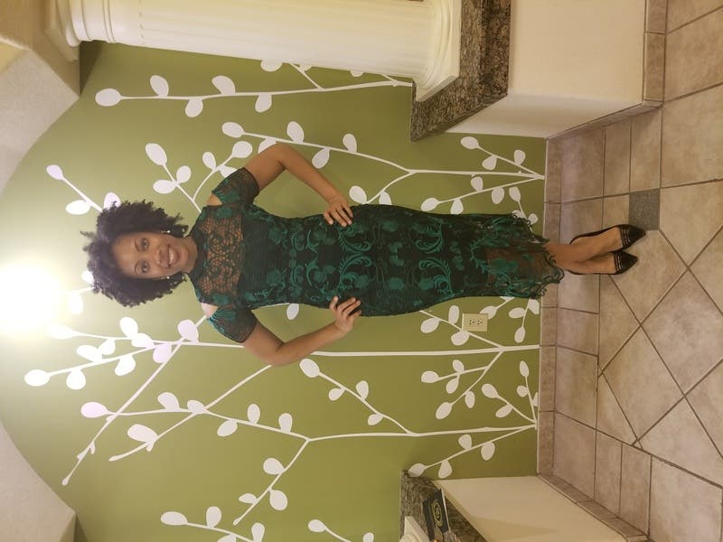 Green Lace Cocktail Dress by Marchesa Notte | Rent the Runway