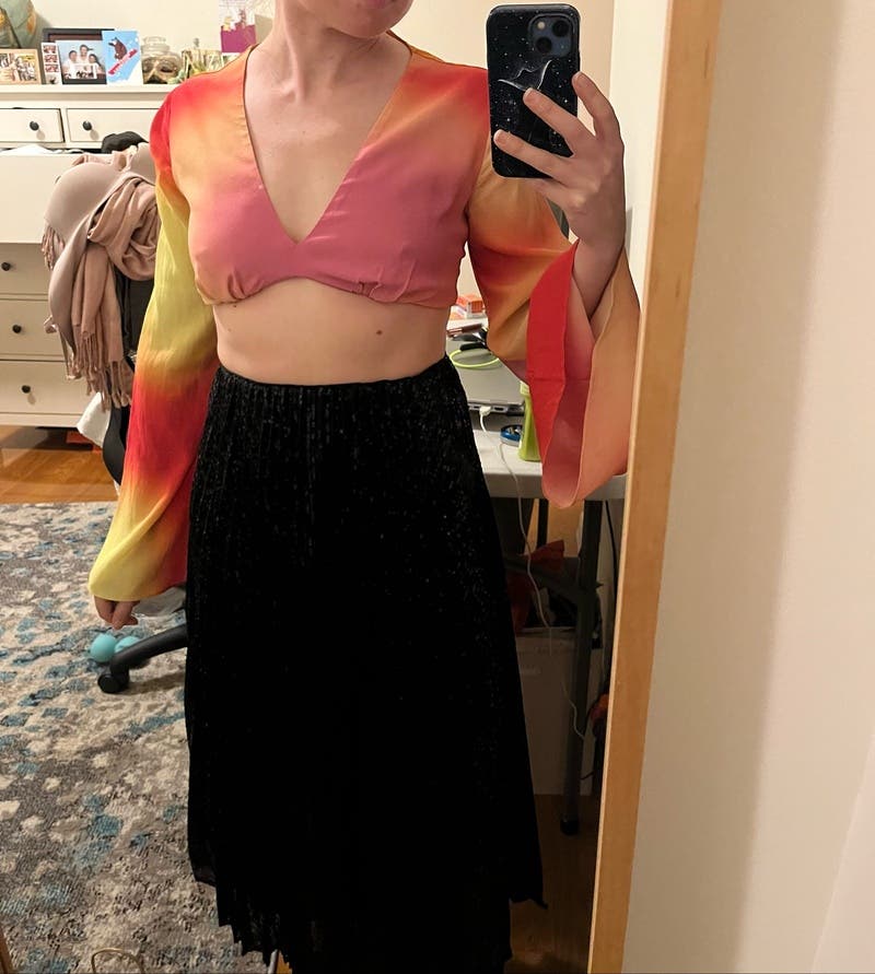 Chakra Ombre Bra Top by Nicole Miller | Rent the Runway