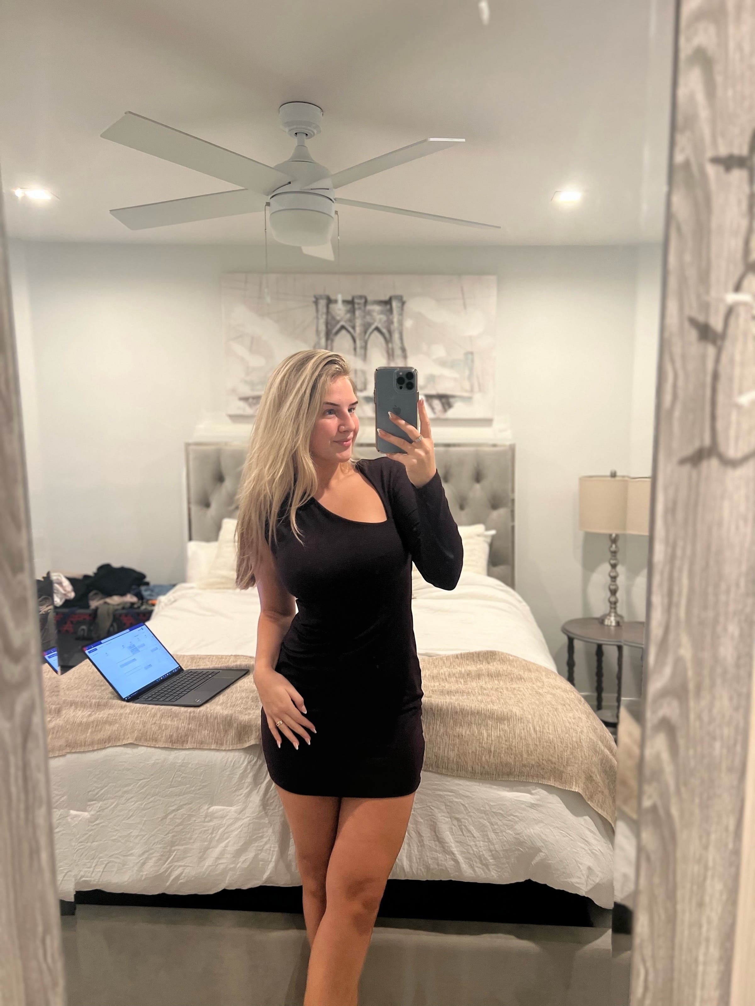 One Sleeve Mini Dress by Susana Monaco | Rent the Runway