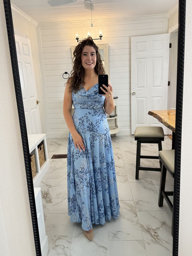 corset bustier maxi dress Sarah Green Corset Formal Maxi Dress - US 12