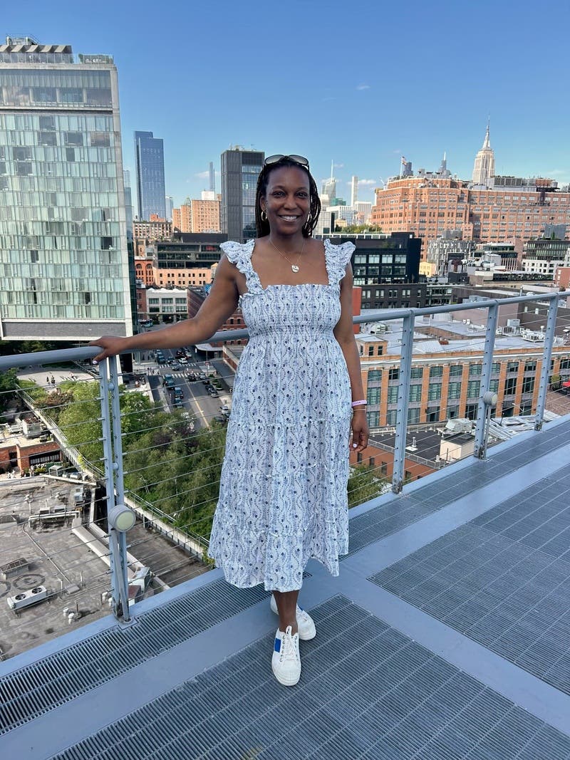 White Floral Ellie Nap Dress by Hill House Home | Rent the