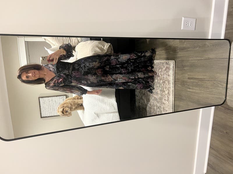 Metallic Floral Pleated Gown by Marchesa Notte | Rent the Runway