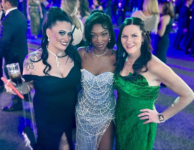 Jacquard Strapless Gown