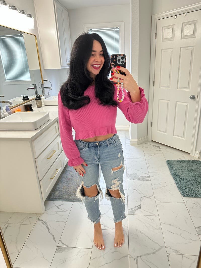 Knit Nora Crop Sweater by MINKPINK | Rent the Runway