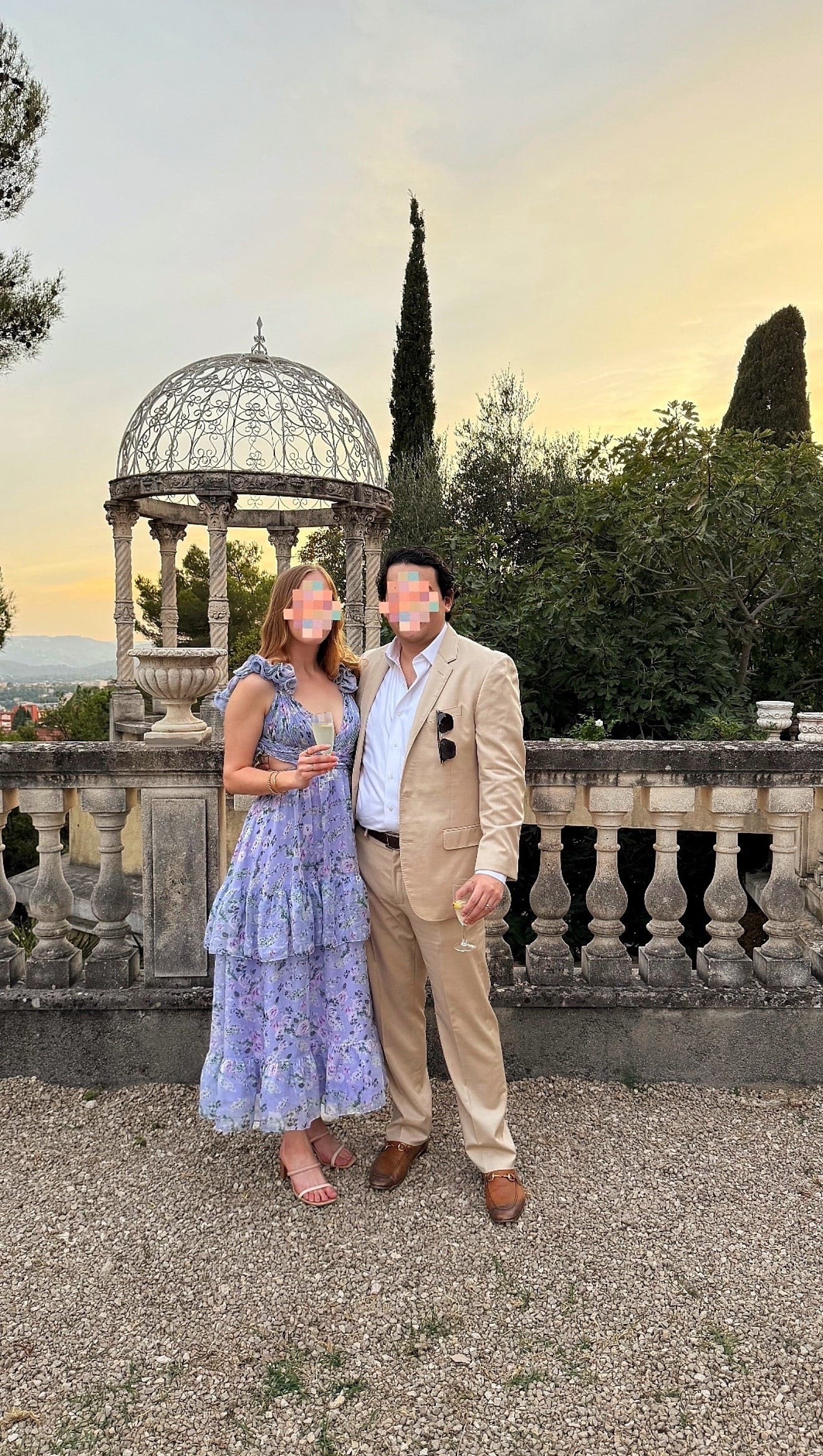 Ruffle Tiered Cut-Out Floral Chiffon Dress by Ieena for Mac