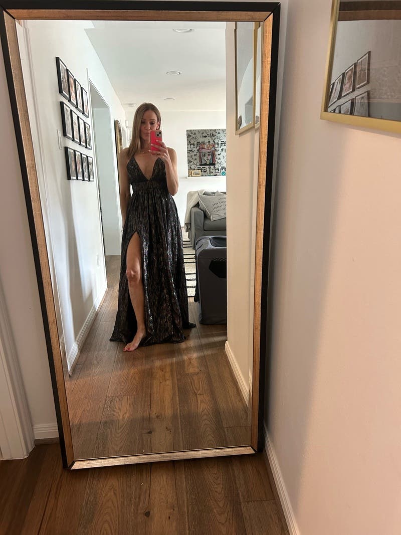 Metallic Organza Gown by Aidan AIDAN MATTOX | Rent the Runway