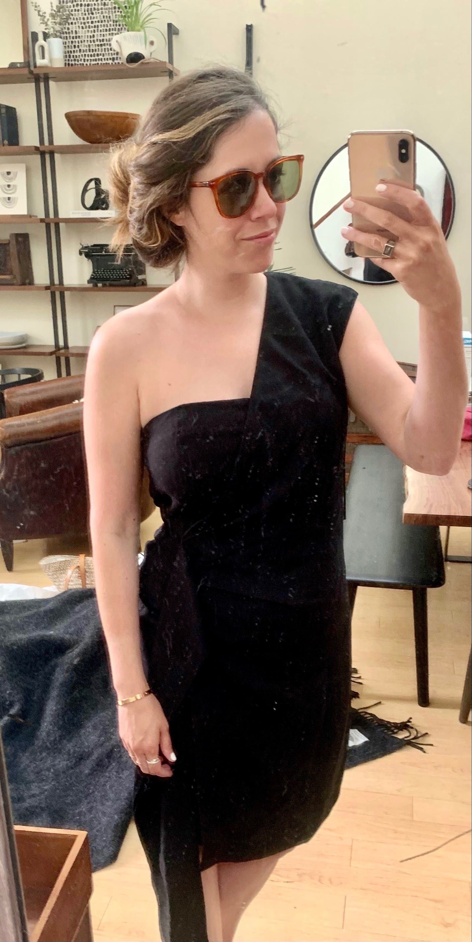 Black One Shoulder Dress by Victoria Victoria Beckham | Rent