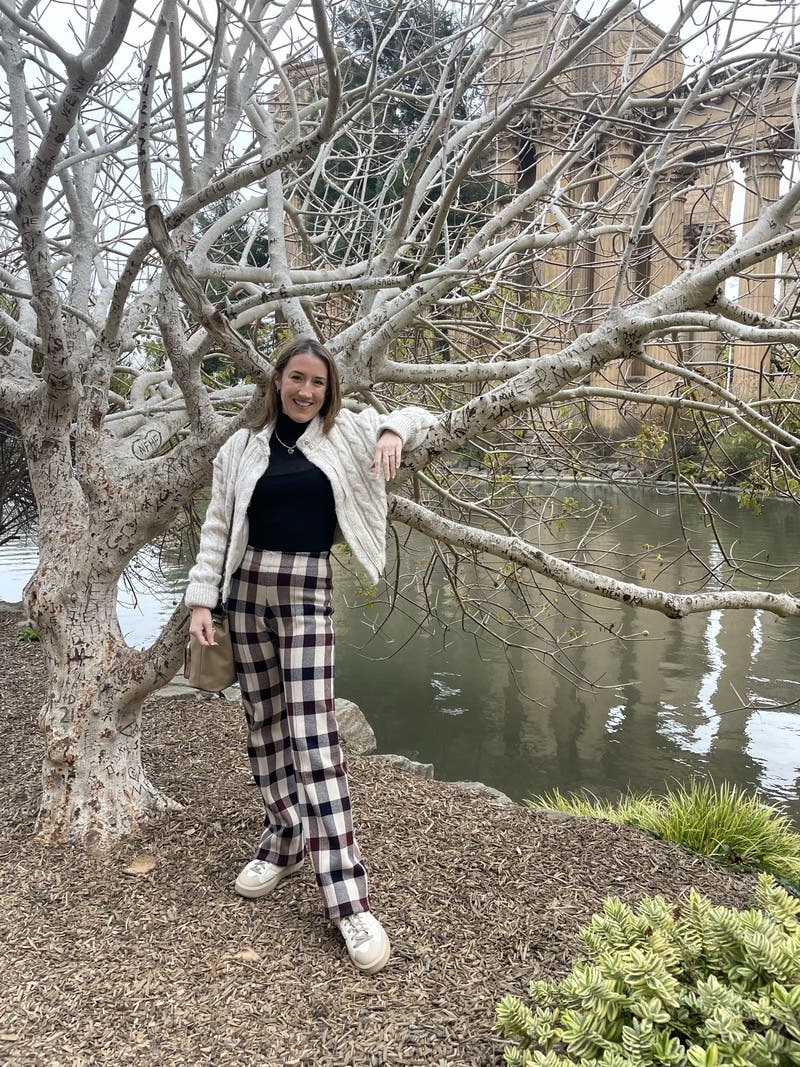 Check Printed Trousers by Victoria Victoria Beckham | Rent
