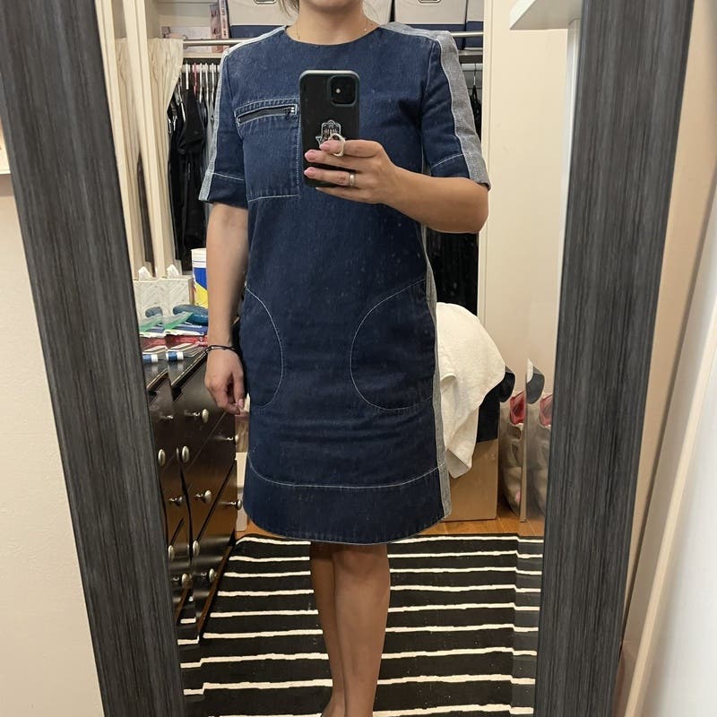 【関税&送料込み】Marni Short Dress Two Tone Denim Shift by Marni | Rent the Runway