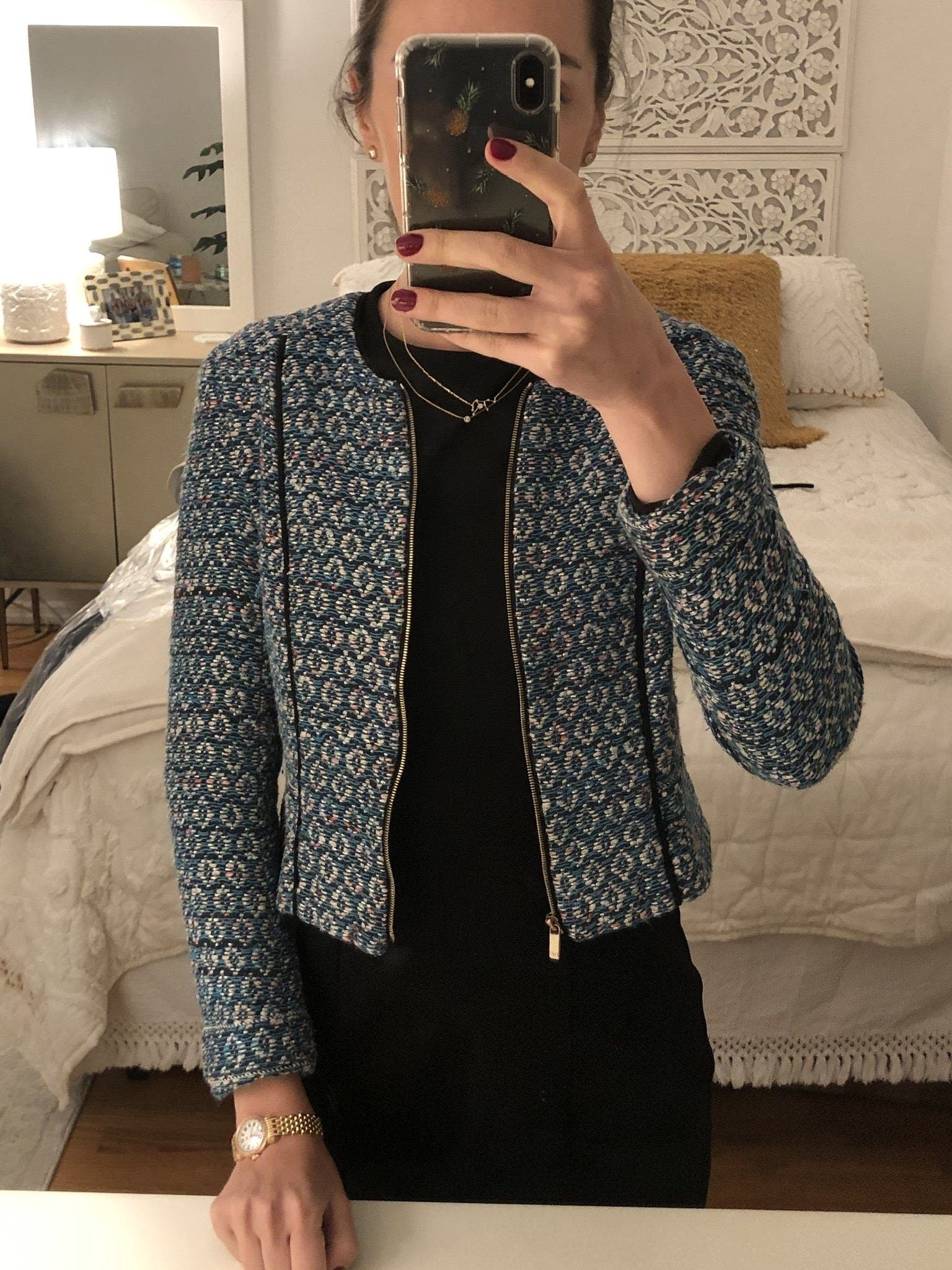 Blue Rylan Jacket by Diane von Furstenberg | Rent the Runway