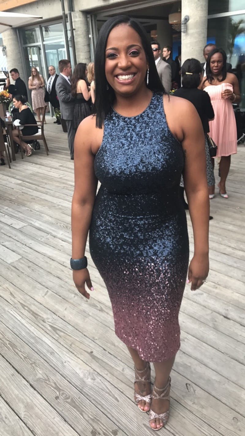 Rent Navy and Pink Shawn Sheath from Dress The Population - 826232 | Rent the Runway