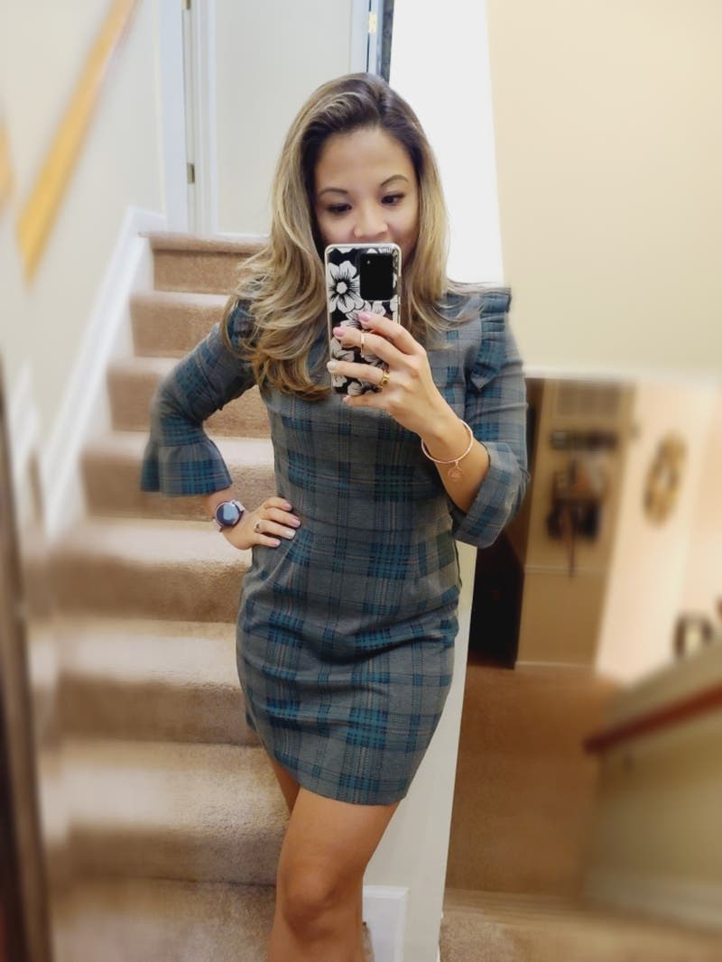 Plaid Fit And Flare Dress by J.O.A. | Rent the Runway