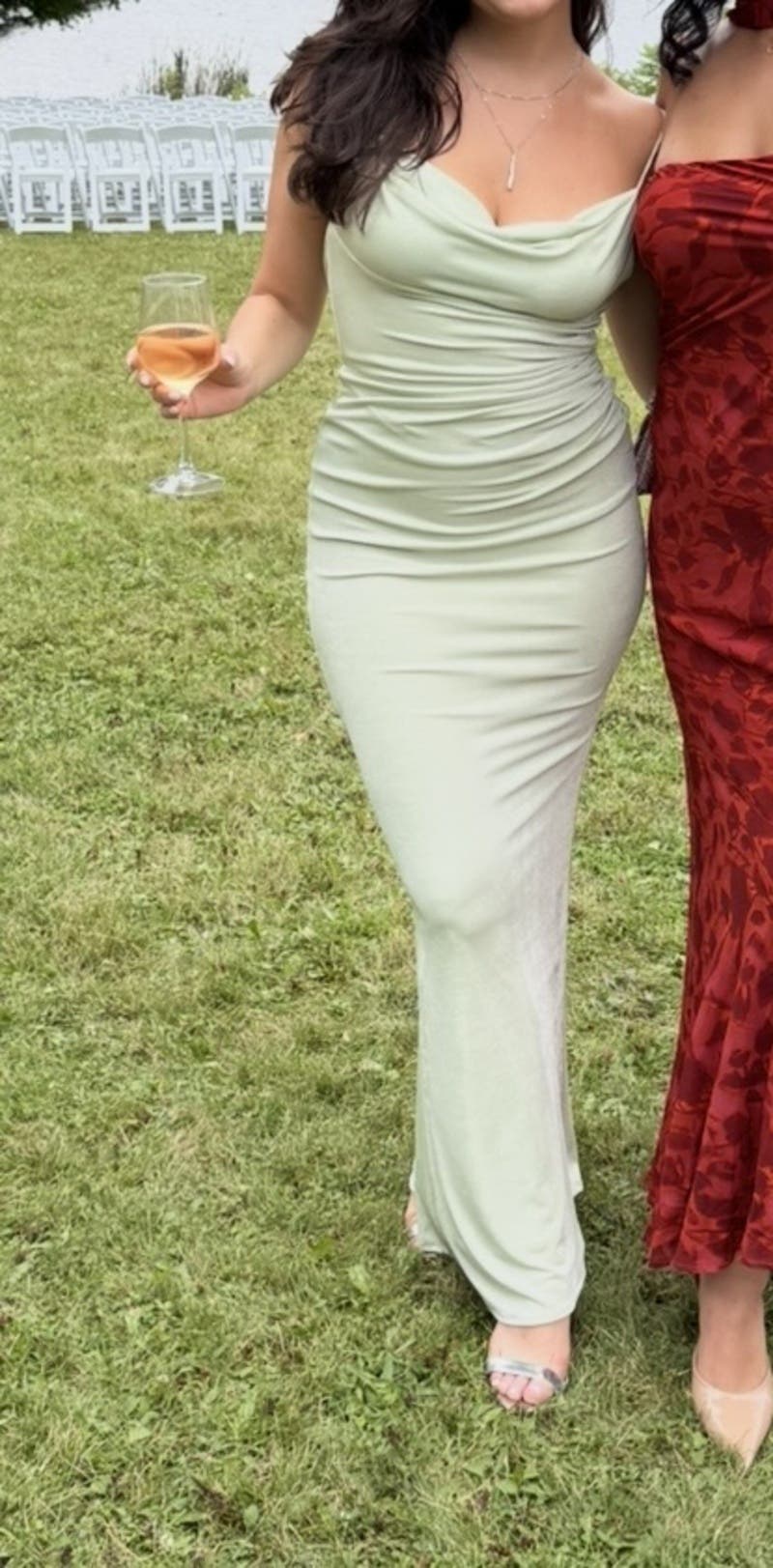 Cowl Neck Surreal Gown