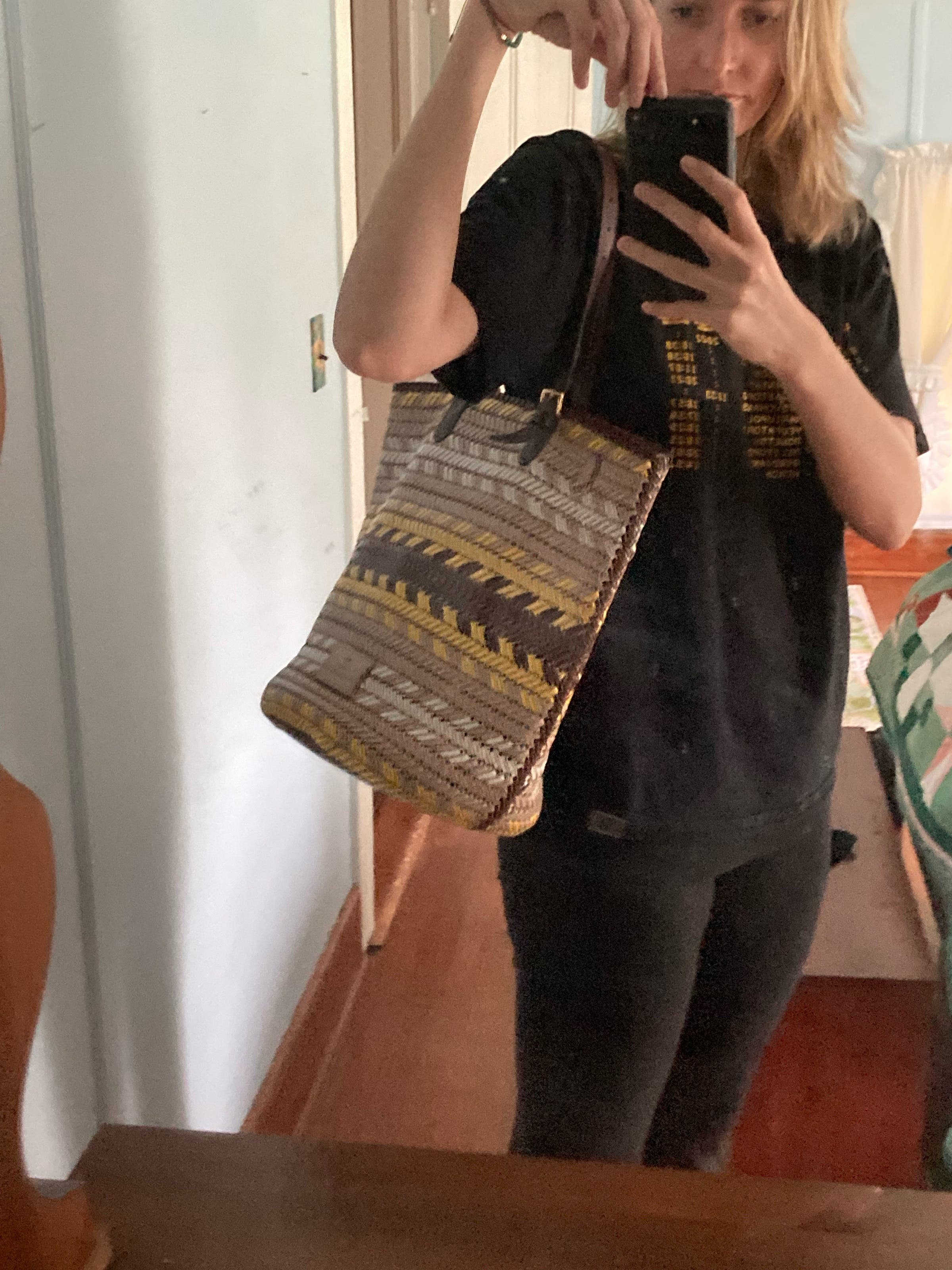 Neeson Zig Zag Cylinder Tote by Anya Hindmarch | Rent the Runway